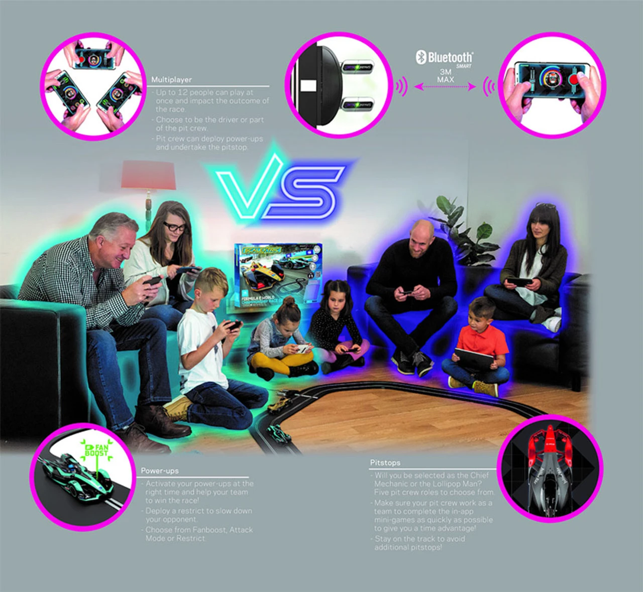 Scalextric Formula E World Championship Spark Plug 1/32 Slot Car Track Set 3 Scalextric Formula E World Championship Spark Plug 1/32 Slot Car Track Set - Image 3