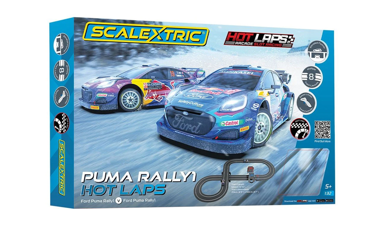 Scalextric Puma WRC Hot Laps 1/32 Slot Car Track Set 1 Scalextric Puma WRC Hot Laps 1/32 Slot Car Track Set