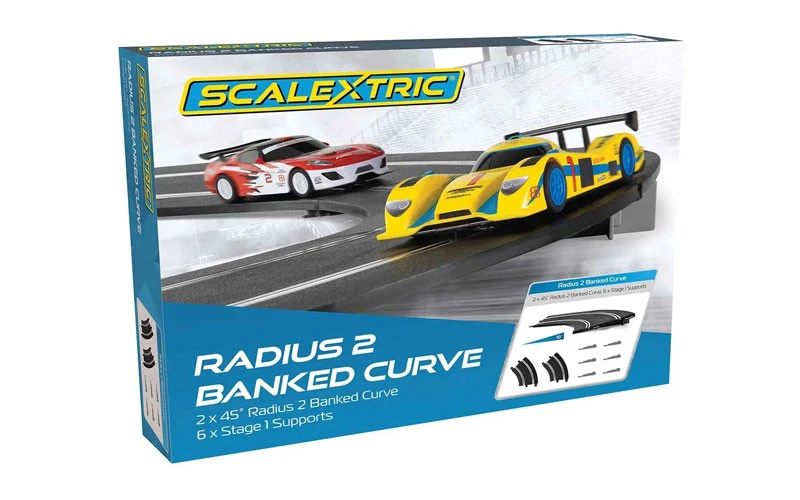 Scalextric 1/32 Radius 2 10° Banked Curve 45° (2) 5 Scalextric 1/32 Radius 2 10° Banked Curve 45° (2) - Image 5