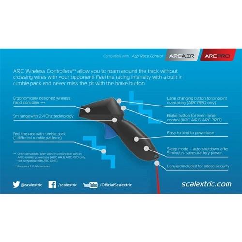 Scalextric 1/32 ARC Wireless Controller For ARC-AIR/ARC-PRO 2 Scalextric 1/32 ARC Wireless Controller For ARC-AIR/ARC-PRO - Image 2
