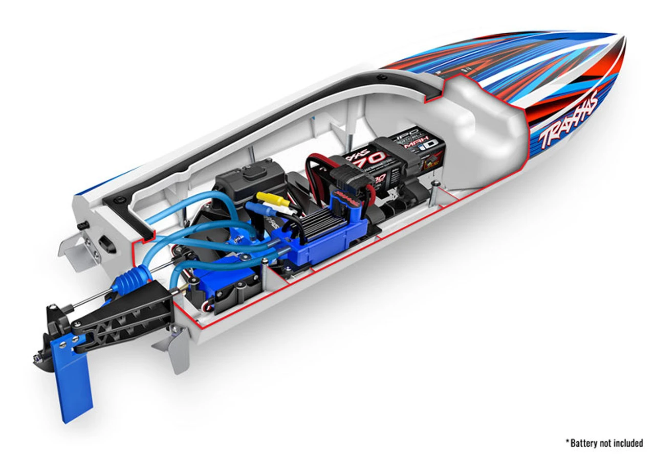 Traxxas Disruptor VXL-4s Brushless Race Boat W/ Rapid-Right Self-Righting COMBO W/4S & Charger 15 Traxxas Disruptor VXL-4s Brushless Race Boat W/ Rapid-Right Self-Righting COMBO W/4S & Charger - Image 15