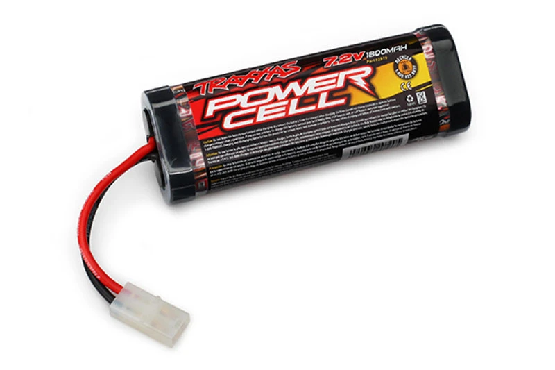 Traxxas 1800mAh 7.2V 6-Cell NiMH Battery W/Standard Tamiya Plug 1 Traxxas 1800mAh 7.2V 6-Cell NiMH Battery W/Standard Tamiya Plug
