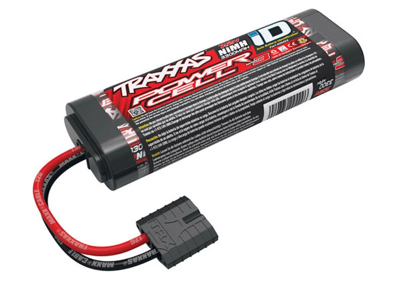 Traxxas 7.2V 3300mAh NiMH Flat Battery Pack W/iD Connector 1 Traxxas 7.2V 3300mAh NiMH Flat Battery Pack W/iD Connector