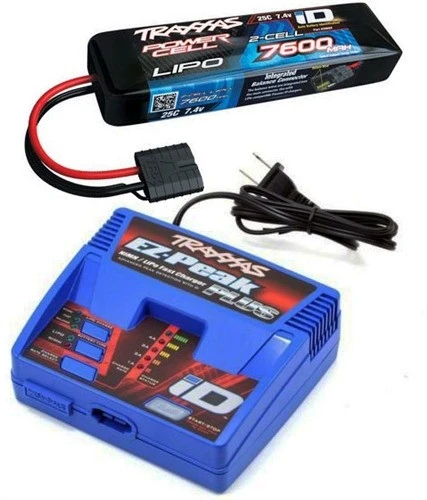 Traxxas EZ-Peak Plus LiPo Charger & 7600mAh 7.4V ID Battery Combo SLASH 2WD 4X4 1 Traxxas EZ-Peak Plus LiPo Charger & 7600mAh 7.4V ID Battery Combo SLASH 2WD 4X4
