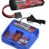 Traxxas EZ-Peak Plus LiPo Charger & 5000mAh 11.1V ID Battery Combo SLASH VXL 4X4
