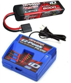 Traxxas EZ-Peak Plus LiPo Charger & 5000mAh 11.1V ID Battery Combo SLASH VXL 4X4