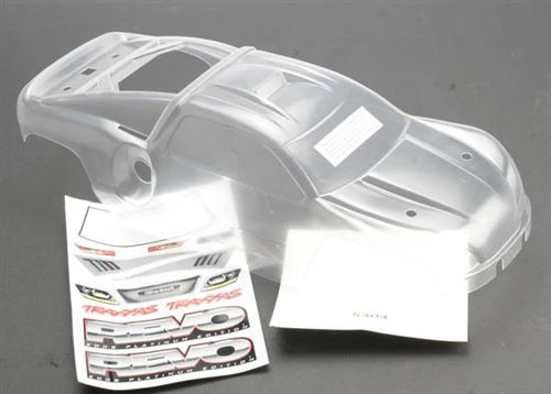 Traxxas Revo 3.3 Platinum Edition Clear Body W/Decals 1 Traxxas Revo 3.3 Platinum Edition Clear Body W/Decals
