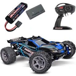 Traxxas Rustler 4X4 Brushless BL-2s RTR Stadium Truck & FREE LIPO BATTERY AND USB-C LIPO CHARGER