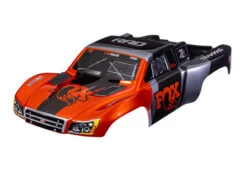 Traxxas Fox Edition Painted Slash Body Assembled With Front & Rear Latches For Clipless Mounting