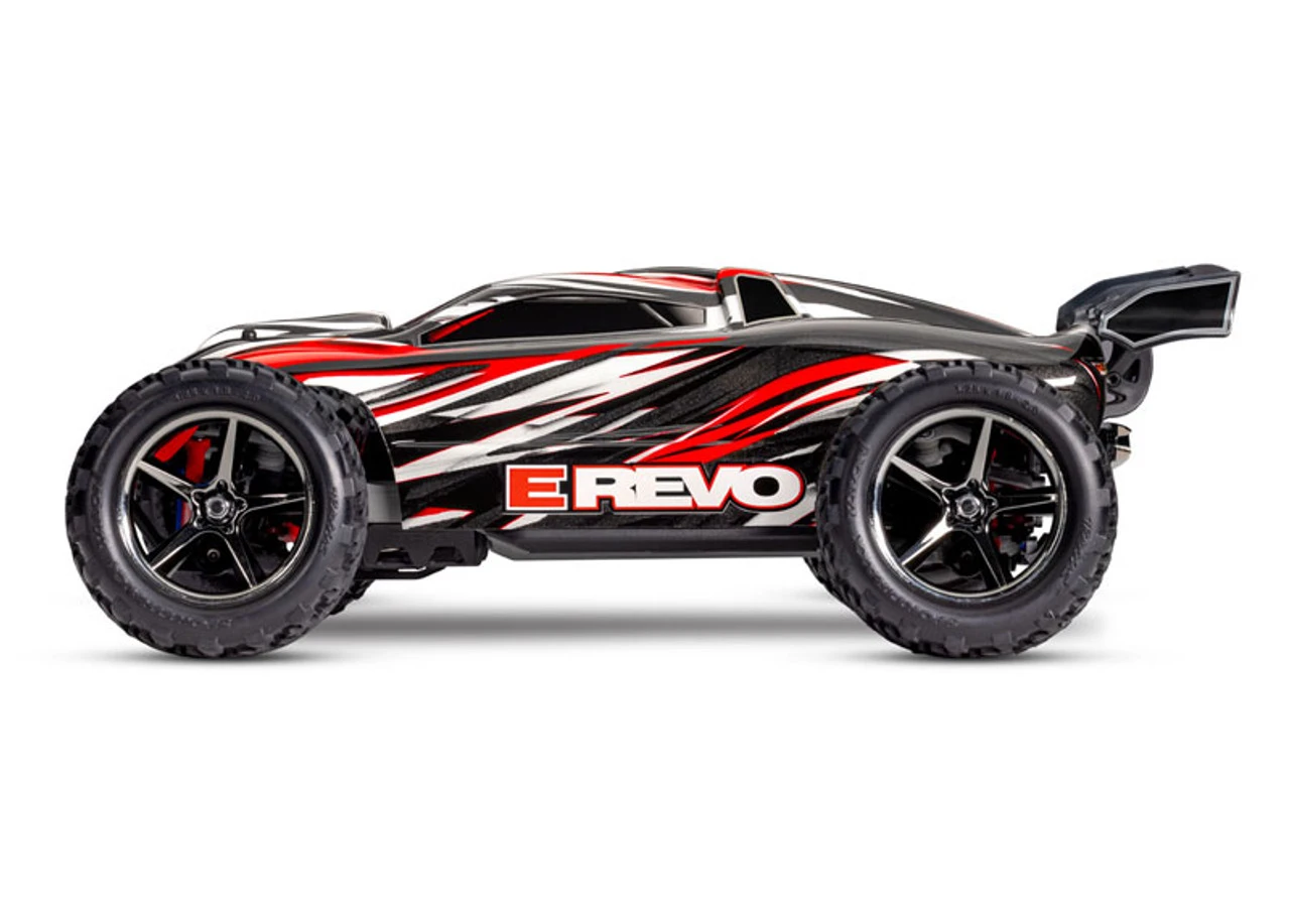 Traxxas 1/16 E-Revo Brushed 4WD RTR RC Monster Truck W/ID Battery & USB-C Charger 4 Traxxas 1/16 E-Revo Brushed 4WD RTR RC Monster Truck W/ID Battery & USB-C Charger - Image 4