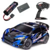 Traxxas Ford Fiesta ST Rally 1/10 AWD BL-2S Brushless RTR Car & FREE LIPO BATTERY AND USB-C LIPO CHARGER