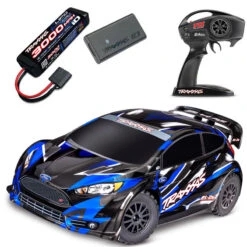 Traxxas Ford Fiesta ST Rally 1/10 AWD BL-2S Brushless RTR Car & FREE LIPO BATTERY AND USB-C LIPO CHARGER