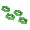 Traxxas 17mm Splined Green Aluminum Serrated Wheel Nuts (4)