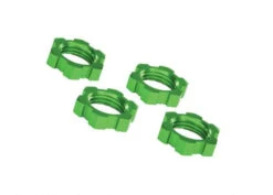 Traxxas 17mm Splined Green Aluminum Serrated Wheel Nuts (4)