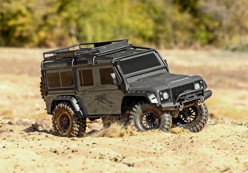 Traxxas TRX-4 Trail RC 4x4 Crawler RTR W/Land Rover Defender Body With Clipless Body W/3S LiPo COMBO 5 Traxxas TRX-4 Trail RC 4x4 Crawler RTR W/Land Rover Defender Body With Clipless Body W/3S LiPo COMBO - Image 5