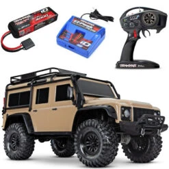 Traxxas TRX-4 Trail RC 4x4 Crawler RTR W/Land Rover Defender Body With Clipless Body W/3S LiPo COMBO