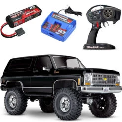 Traxxas TRX-4 1979 Chevrolet K5 Blazer 4WD RTR Rock Crawler Trail Truck With Clipless Body W/3S LiPo COMBO