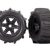 Traxxas Paddle Tires Mounted On Black 3.8 Wheels (2)