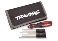 Traxxas Speed Bit Master Set 7-Pc Metric Hex Driver Set 1/4" Drive With Handle & Pouch