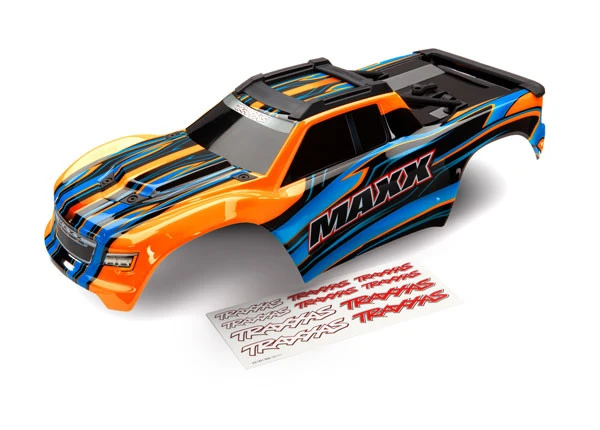 Traxxas Maxx Orange Painted Complete Body W/Decals 1 Traxxas Maxx Orange Painted Complete Body W/Decals