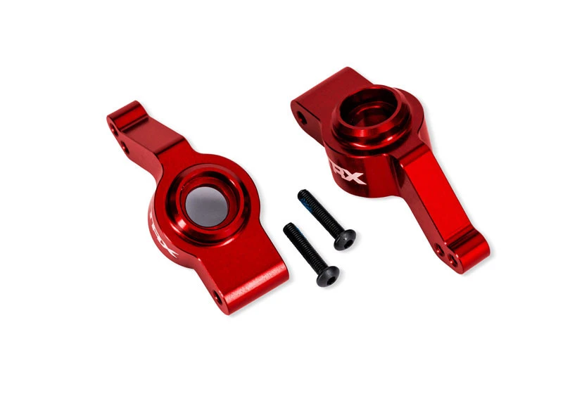 Traxxas Red Aluminum Stub Axle Carriers (Left & Right) 1 Traxxas Red Aluminum Stub Axle Carriers (Left & Right)