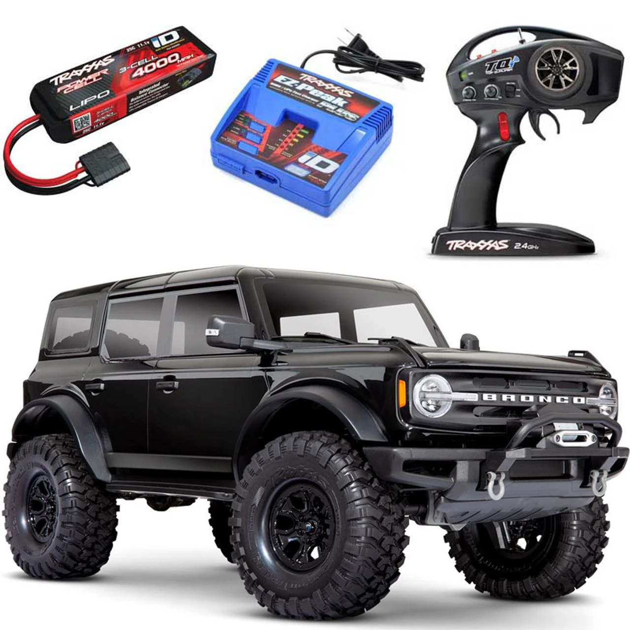 Traxxas TRX-4 2021 Ford Bronco 4WD RTR Crawler Trail Truck W/3s LiPo COMBO 1 Traxxas TRX-4 2021 Ford Bronco 4WD RTR Crawler Trail Truck W/3s LiPo COMBO