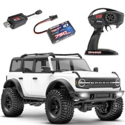Traxxas 1/18 TRX-4m Ford Bronco Body 4x4 RTR Crawler W/ID Battery & USB Charger
