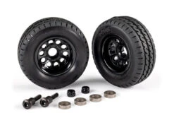 Traxxas TRX-4m Utility Trailer Wheels And Tires With Mounting Hardware