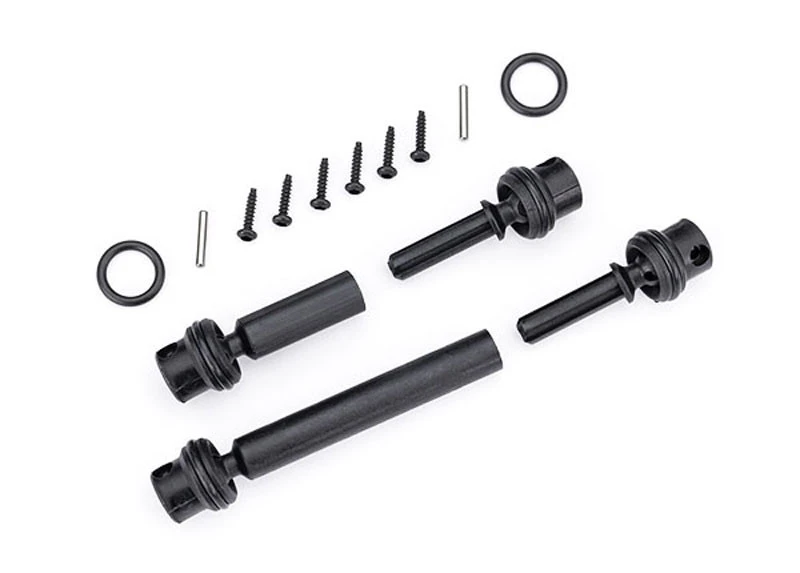 Traxxas Front And Rear Assembled Center Driveshafts 1 Traxxas Front And Rear Assembled Center Driveshafts